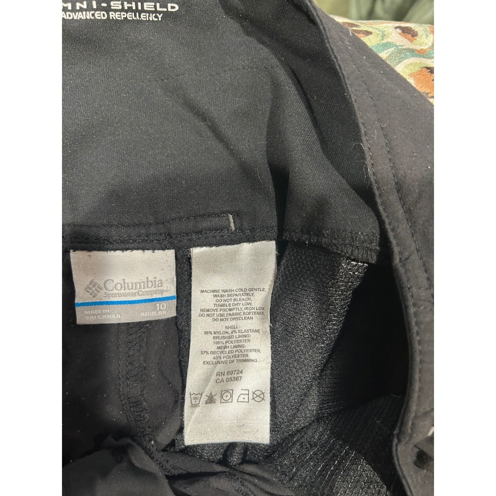 Columbia Omni-Shield Womens Convertible Hiking‎ Pants Black Size 10 Regular - Picture 6 of 6